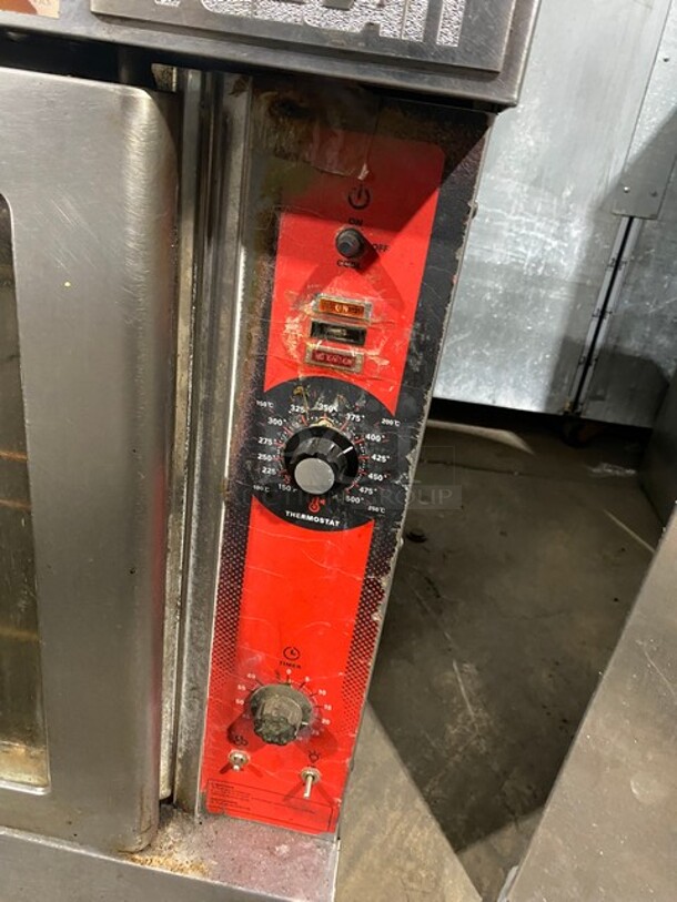 WOW! Vulcan Natural Gas Powered Heavy Duty Commercial Convection Oven! With View Through Doors! With Metal Oven Racks! All Stainless Steel! With Legs! - Image 8 of 10