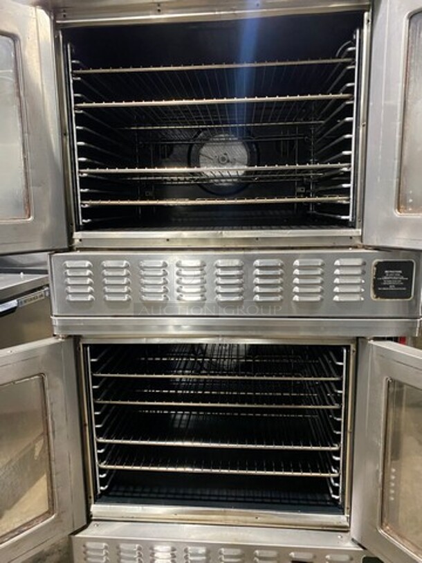 Blodgett Commercial Natural Gas Powered Double Deck Convection Oven! With View Through Doors! Metal Oven Racks! All Stainless Steel! On Casters! 2x Your Bid Makes One Unit! - Image 5 of 10