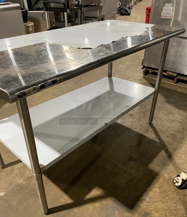 Like New! Sauber 60" Stainless Steel Commercial Worktable! - Image 4 of 7
