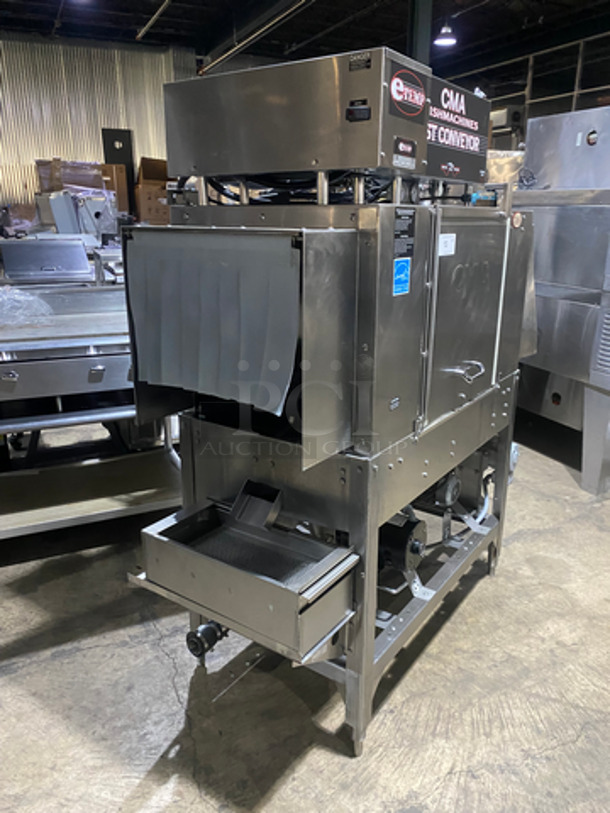 SWEET! CMA Commercial Conveyor Pass Through Dishwasher! All Stainless Steel! On Legs! Model: ETEMP SN: 222621 208/240V 3 Phase - Image 2 of 11