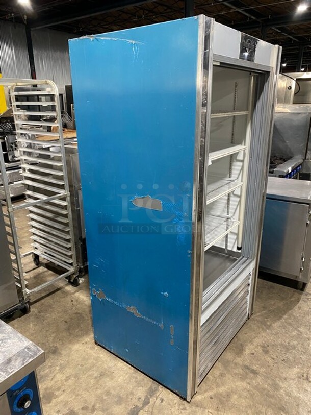 Universal Coolers Commercial Refrigerated Reach In Cooler Merchandiser! With Poly Coated Racks! Stainless Steel Body! MISSING DOORS! - Image 3 of 8