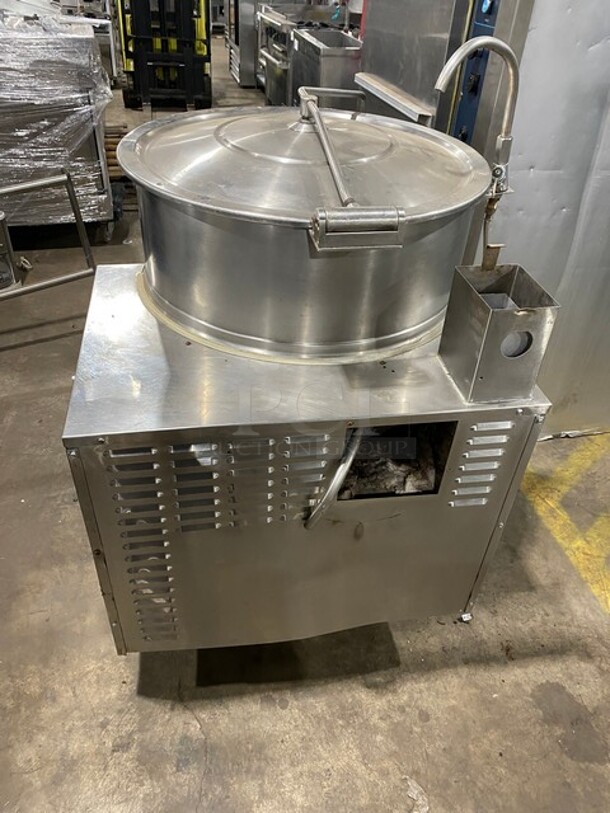 Cleveland Stainless Steel Cleveland Range Floor Style Self-Contained Soup Kettle! All Stainless Steel! On Legs! - Image 3 of 9