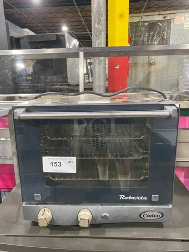 Cadco Unox Electric Powered Commercial Countertop Convection Oven! With View Through Door! Stainless Steel! WORKING WHEN REMOVED! Roberta Series Model: XAF003 - Image 1 of 8