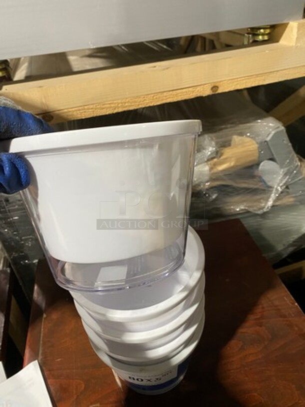 ALL ONE MONEY! Round Multi-Purpose Containers! Good For Decor/ Arrangements! - Image 2 of 4