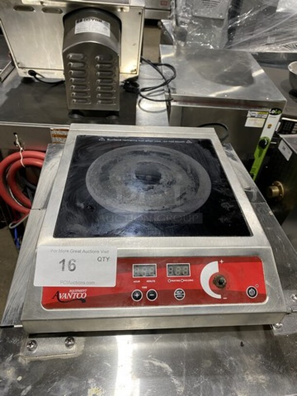 Avantco Counter Top Electric Induction Burner! Model 177IC1800! 1800Watts 1 Phase!  - Image 1 of 8