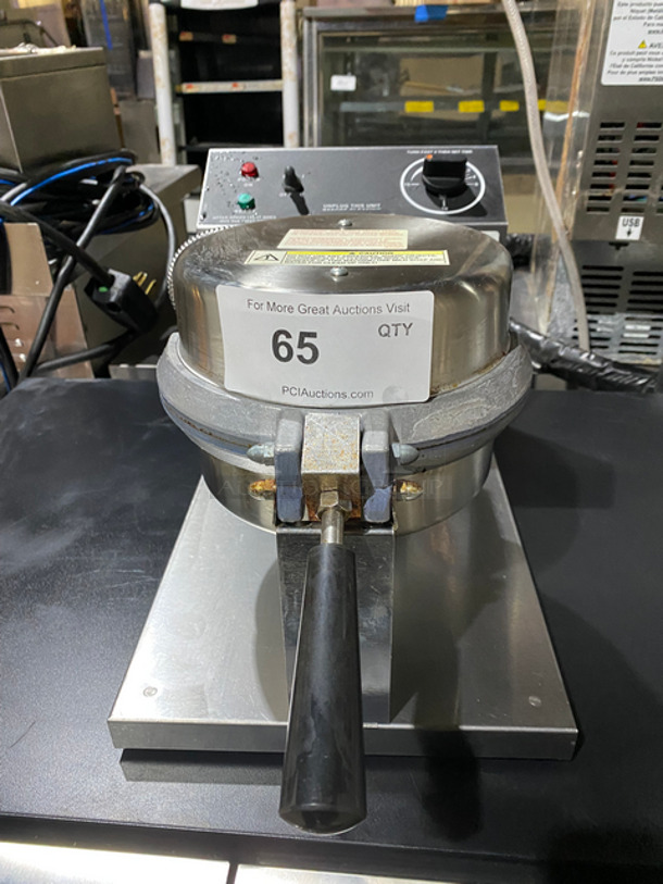 Gold Metal Commercial Countertop Giant Waffle Cone Baker Press! All Stainless Steel! Model: 5020T SN: GWCT1941 120V 60HZ 1 Phase