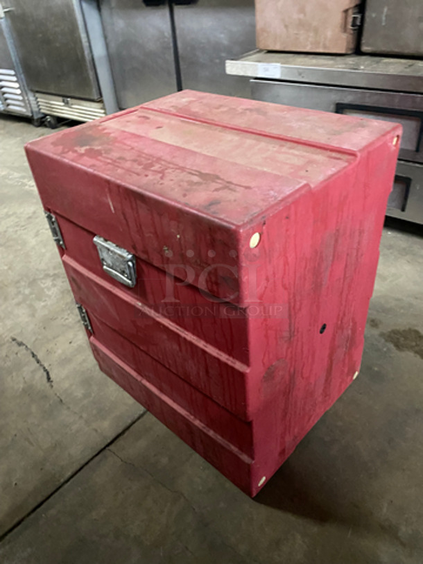 Thermo Safe Insulated Food Pan Carrier! With Side Handles! With Hinged Door! - Image 3 of 5