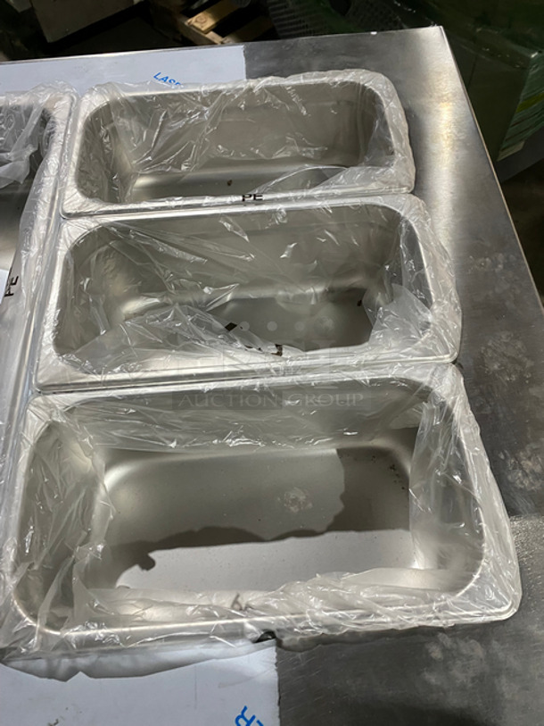 NEW! NEVER USED! Bayonne Commerical 5 Bay Cold Pan/Cold Food Buffet Counter! With Folding Serving Counter! With 2 Shelf Storage Underneath! All Stainless Steel! On Legs! Model: CPM-72 SN:7195 120V 60HZ 1 Phase - Image 6 of 12