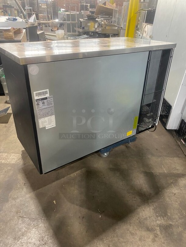 LATE MODEL! 2016 Central Commercial Refrigerated Bar Back Cooler! With 2 Glass Doors! All Stainless Steel! With Poly Coated Racks! 115V 1 Phase! Model 69K106 Serial 5165806! Working When Removed! - Image 4 of 9