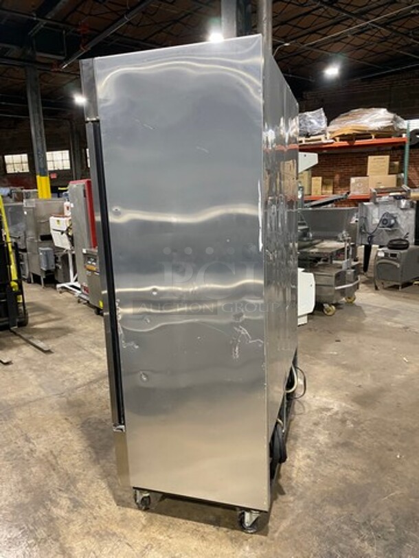 True Commercial 2 Door Half Cooler Half Freezer Combo Unit! With Poly Coated Racks! All Stainless Steel! On Casters! Model: T49DT SN: 6899821 115V 60HZ 1 Phase - Image 4 of 10