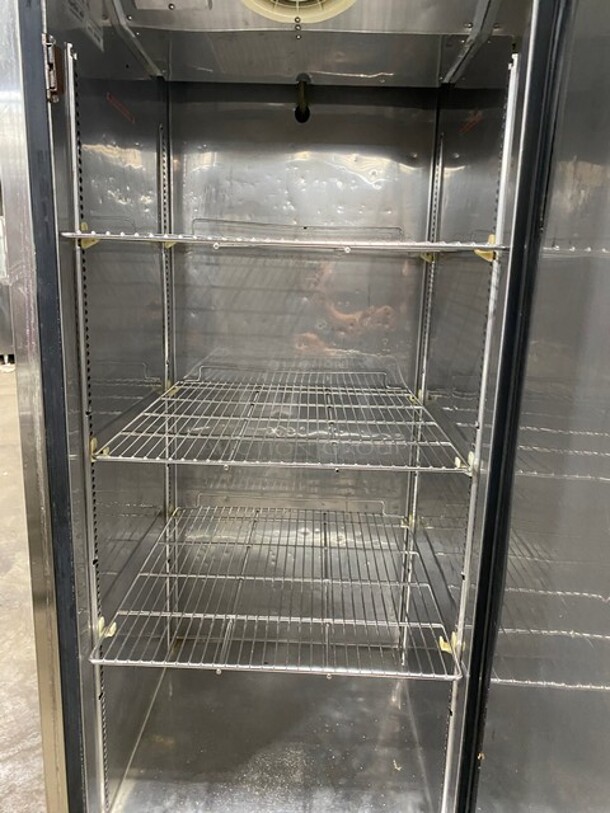 Turbo Air TSF-23SD Stainless Steel Commercial Single Door Reach In Freezer w/ Metal Racks on Commercial Casters! MODEL TSF23SD SN: BE2F0006 115V 1PH - Image 5 of 9