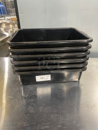 NEW! Traex Black Poly Bus Bin! 6x Your Bid!