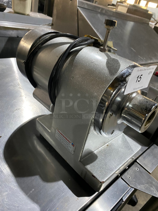 NICE! 2012 Thunderbird Commercial Countertop Meat Grinder! All Stainless Steel! Model: TB300E SN: 211006387 115V 1 Phase - Image 3 of 8