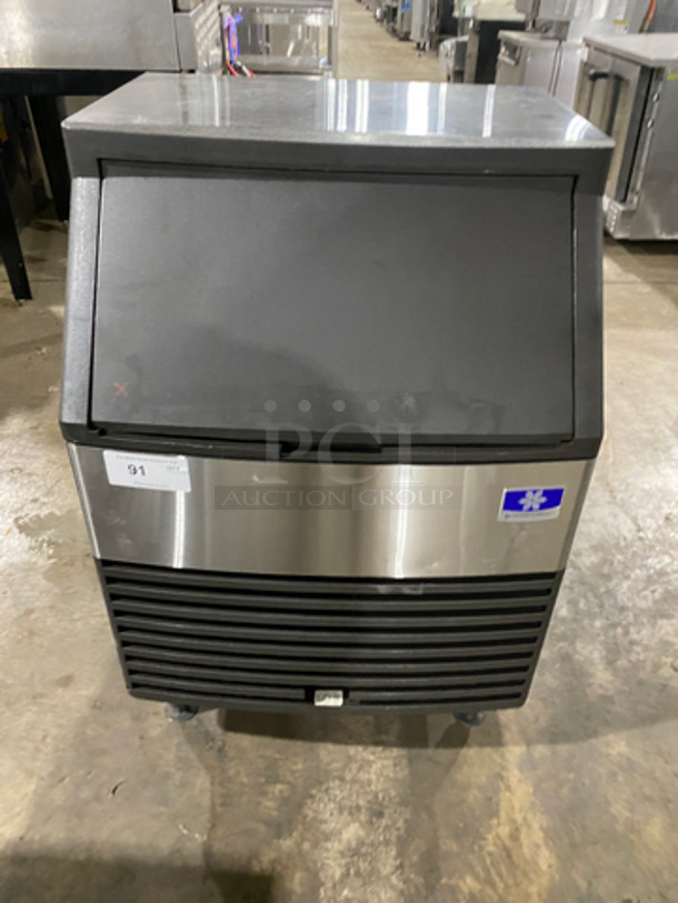 Manitowoc Commercial Under The Counter Ice Machine! Stainless Steel Body! On Legs! Model: QD0213W SN: 110498568 208/230V 60HZ 1 Phase