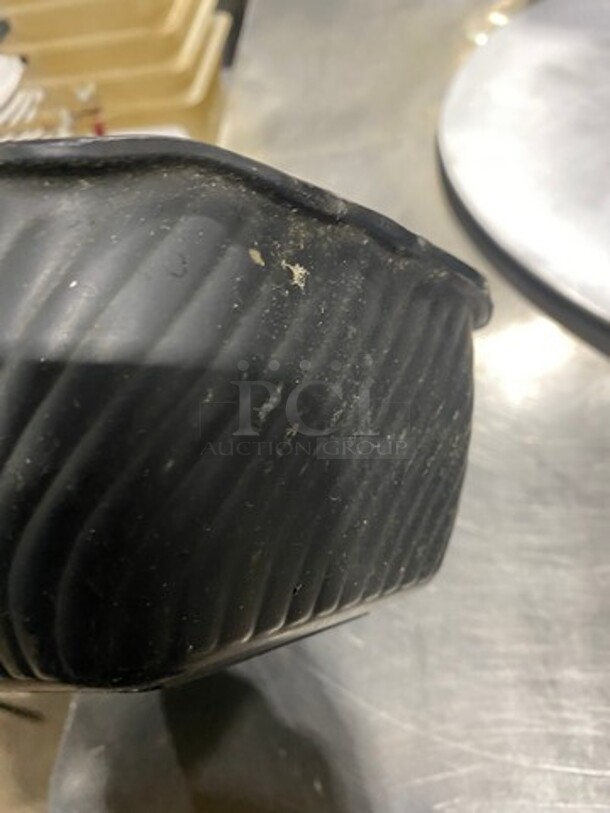 ALL ONE MONEY! Carlisle Black Poly Deli/Food Display Bowls! - Image 5 of 5