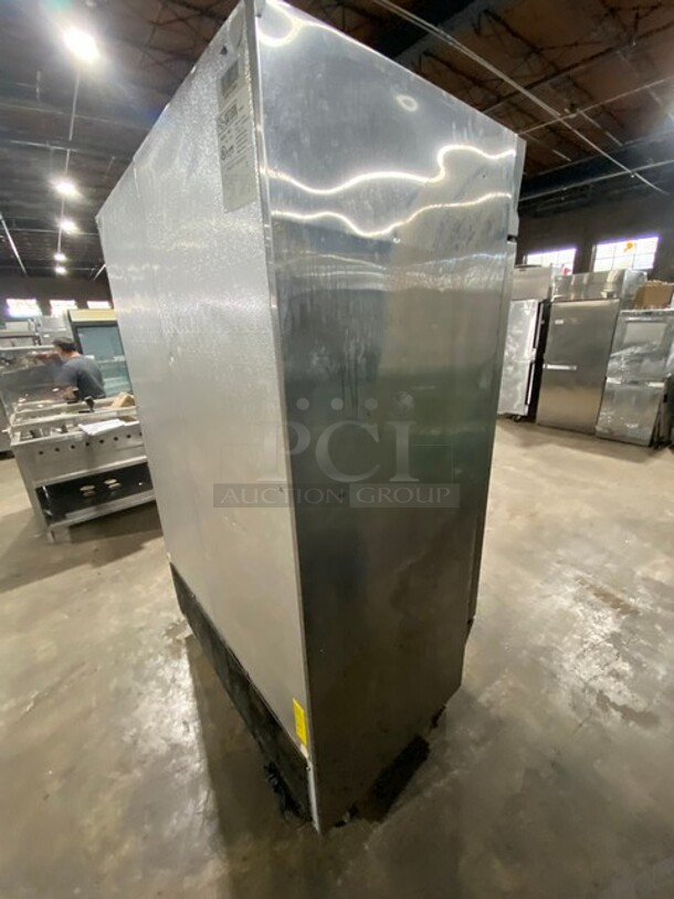 Saturn Commercial Stainless Steel 2 Door Reach In Freezer! With Poly Coated Racks! On Casters! 115V 1 Phase! Model: P49F SN: 473094! - Image 4 of 8