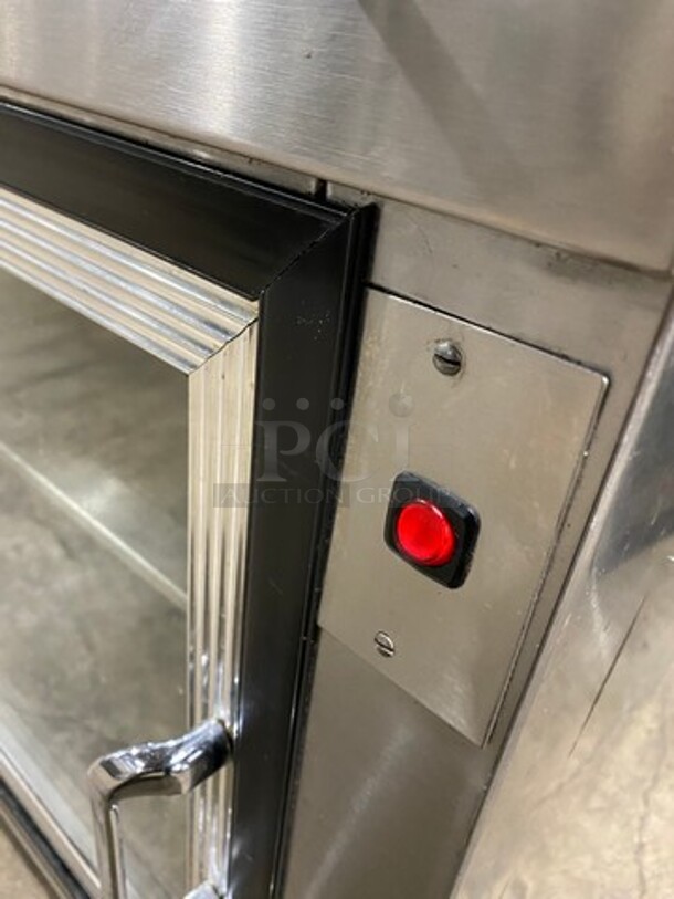 Commercial 2 Sliding Door Back Bar Cooler! With View Through Doors! Metal Rack! Remote Compressor! All Stainless Steel! On Legs! - Image 7 of 9