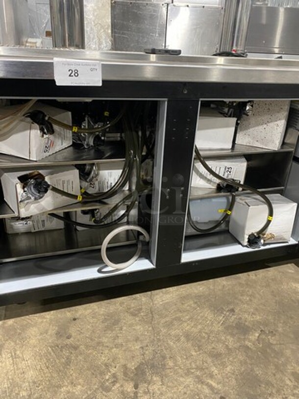 AMAZING! Beverage Air Commercial Refrigerated 10 Tap Cold Brew Coffee Kegerator! With 2 Door Storage Space Underneath! Model: WTR67AHCMMB SN: 13304505 115V 60HZ 1 Phase - Image 6 of 12