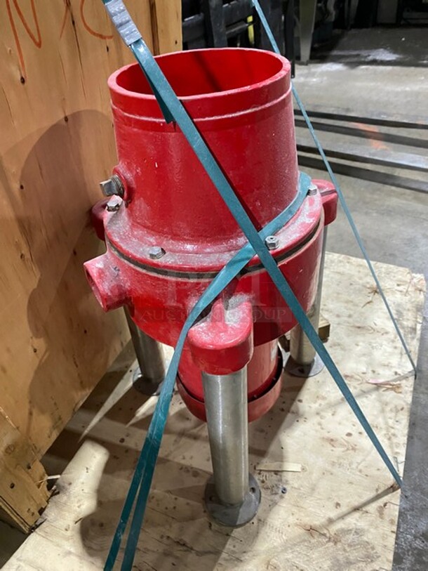 Red Goat Disposers Metal Commercial Dual Rotation Garbage Disposal! MODEL M6T17FC81K 230/190V  - Image 3 of 6