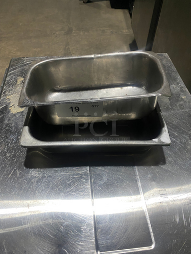 Steamtable/ Prep Table Pans! All Stainless Steel! 2x Your Bid!