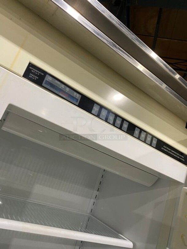 Viking Upright Half Cooler Half Freezer Combo Unit! With Poly Coated Racks And Shelves! Stainless Steel! - Image 8 of 9
