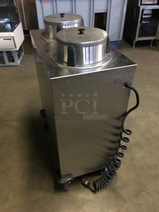 NICE! Lakeside Commercial Electric Powered Dual Heated Plate Return! All Stainless Steel! On Casters! - Image 2 of 8