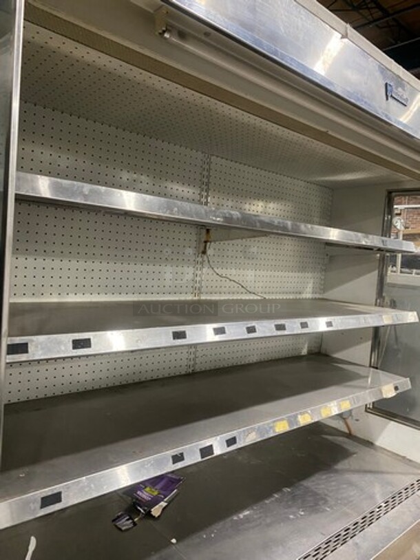 Custom Cool Commercial Refrigerated Open Grab-N-Go Display Case! With Shelves! All Stainless Steel! Model: GC72SC SN: H1400002 208V 60HZ 1 Phase - Image 4 of 7