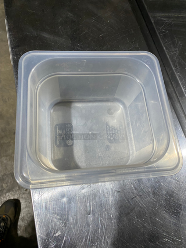 Cambro Poly Clear Food Containers! 1/6 x 4" - Image 3 of 5