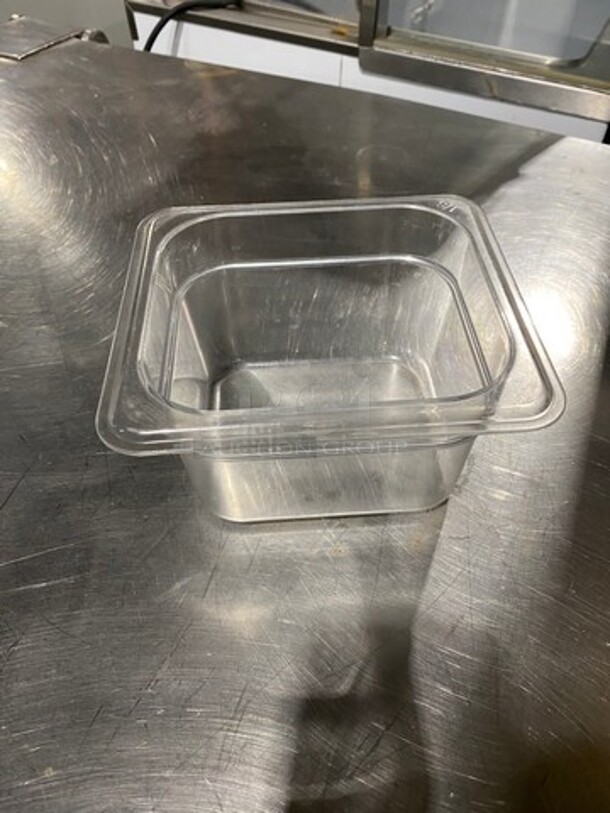 Cambro Clear Poly 1/6x4" Food Containers! 5x Your Bid! - Image 2 of 5