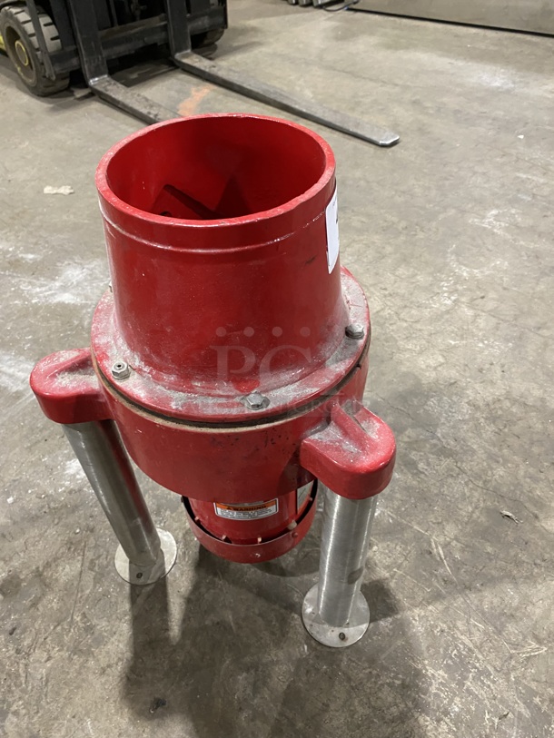 Red Goat Disposers Metal Commercial Dual Rotation Garbage Disposal! Model M6T17FC81K! 230V 3Phase! - Image 3 of 6