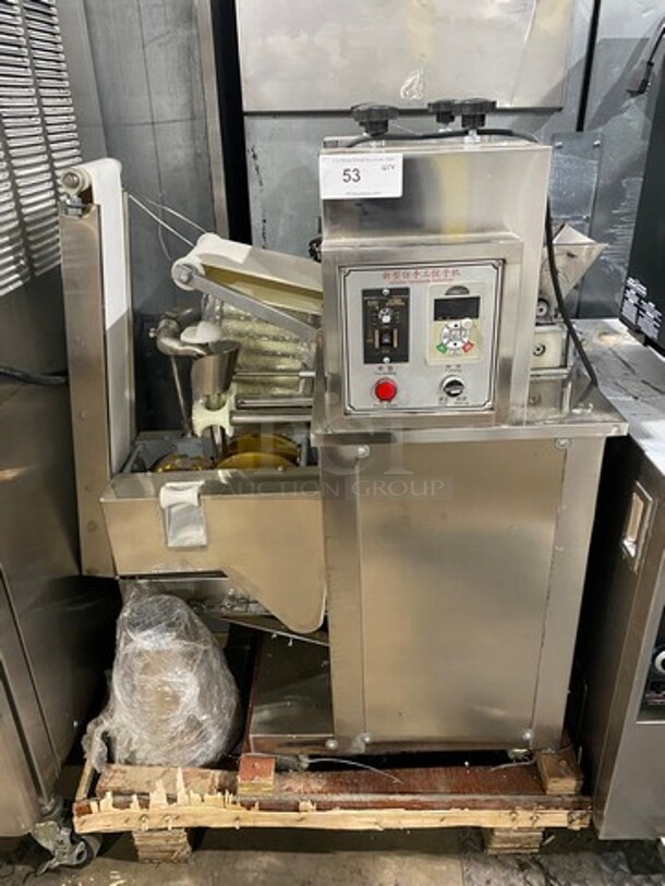 WOW! BRAND NEW! Commercial Floor Style Imitation Handmade Dumpling Machine! All Stainless Steel! - Image 1 of 9