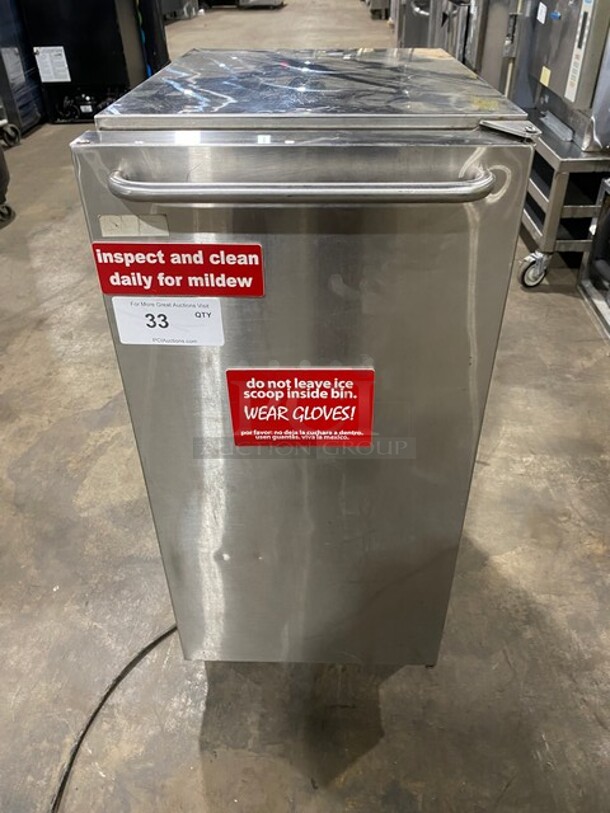 Scotsman Commercial Air Cooled Undercounter Gourmet Cube Ice Machine! With Single Door Built-in Ice Bin! All Stainless Steel! 115V 1 Phase! Model: CU50GA-1A SN: 12111320012451!  - Image 1 of 9