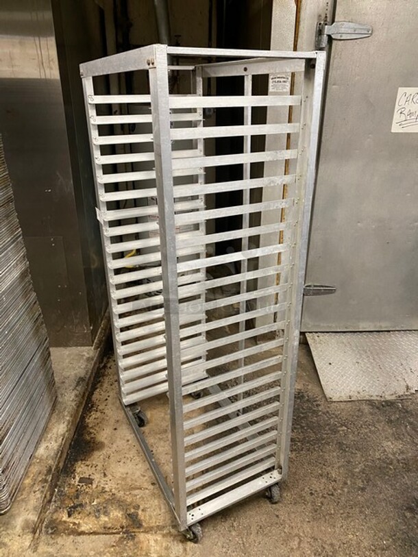 Metal Commercial Pan Transport Rack on Commercial Casters! - Image 2 of 4