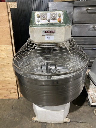 SOTTORIVA Metal Commercial Floor Style Dough Spiral Mixer with All Stainless Steel Mixing Bow! Model SPINT 7160 Serial 17512! 220V!