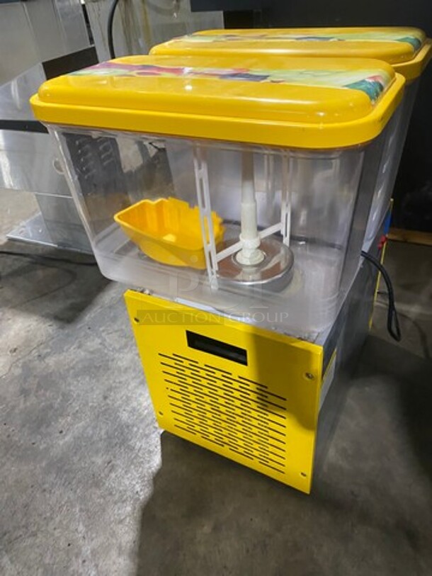 Commercial Countertop Dual Hopper Refrigerated Beverage Dispenser! Model: LYJLYP18L 110/130V - Image 4 of 8