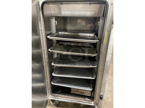 WOW! LIKE NEW! LATE MODEL! Southern Pride Commercial Electric Powered Smoker! All Stainless Steel! Model SC-200 Serial 8364! 208V! On Casters! Working When Removed!  - Image 6 of 9