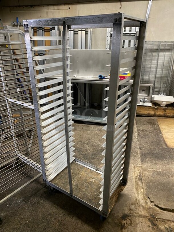 Metal Commercial Pan Transport Rack on Commercial Casters! - Image 2 of 4