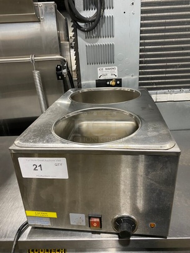 Thunder Group Commercial Countertop Single Well Food Warmer! All Stainless Steel! WORKING WHEN REMOVED! Model: SEJ80000C SN: 130461582 120V - Image 1 of 8