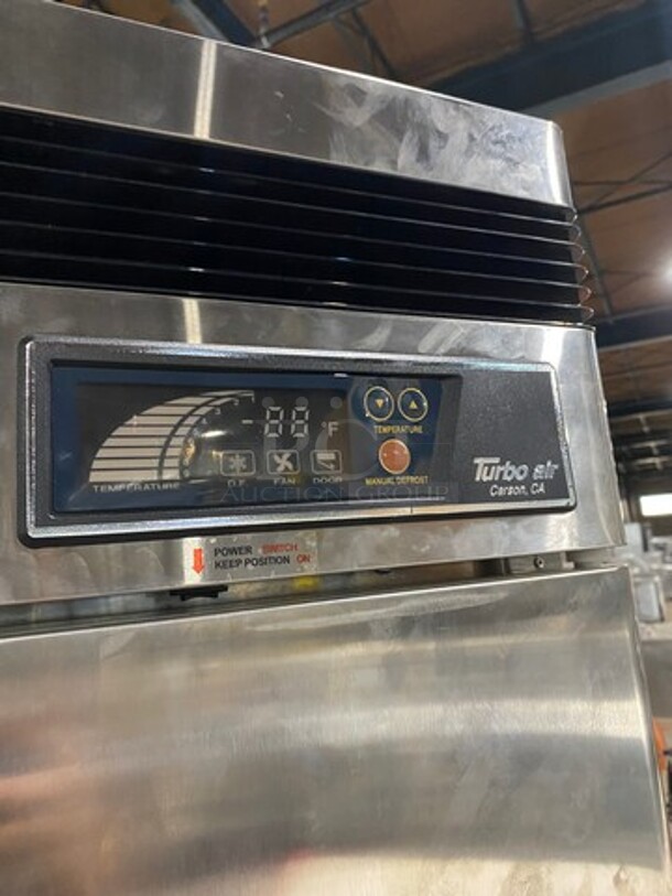 Turbo Air Commercial 2 Door Reach-In Freezer! With Racks! All Stainless Steel! On Casters! Deluxe Series Model: TSF35SD SN: BM3F705048 115V - Image 9 of 11