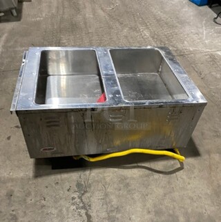 Eagle Group Stainless Steel Propane Gas Powered 2 Pans Steam Table! MODEL AWT2-LP SN: 1306170011