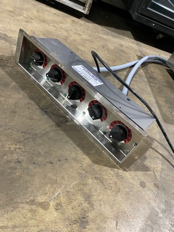 WOW! Alto Shaam Commercial Countertop Electric Powered 5 Well Drop In Steam Table! With Independent Controls! All Stainless Steel! Model: 500HWID6 SN: 208/240V 60HZ 1 Phase - Image 6 of 8
