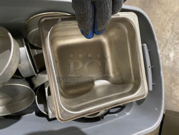 Lot Of Commercial Stainless Steel Round Pans & Mixed Size Drop Ins! All One Bid!  - Image 4 of 6