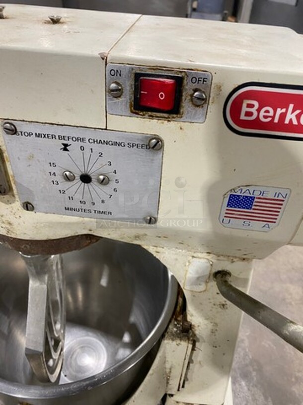 Berkel Commercial 20QT Planetary Mixer! With Mixing Bowl! With Paddle Attachment! Model: BX20 SN: 9251100101947 115V 60HZ 1 Phase - Image 8 of 9