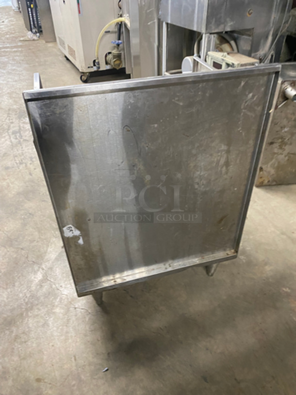 Commercial Under The Counter Bottle Speed Rail Merchandiser! All Stainless Steel! On Legs! - Image 3 of 5