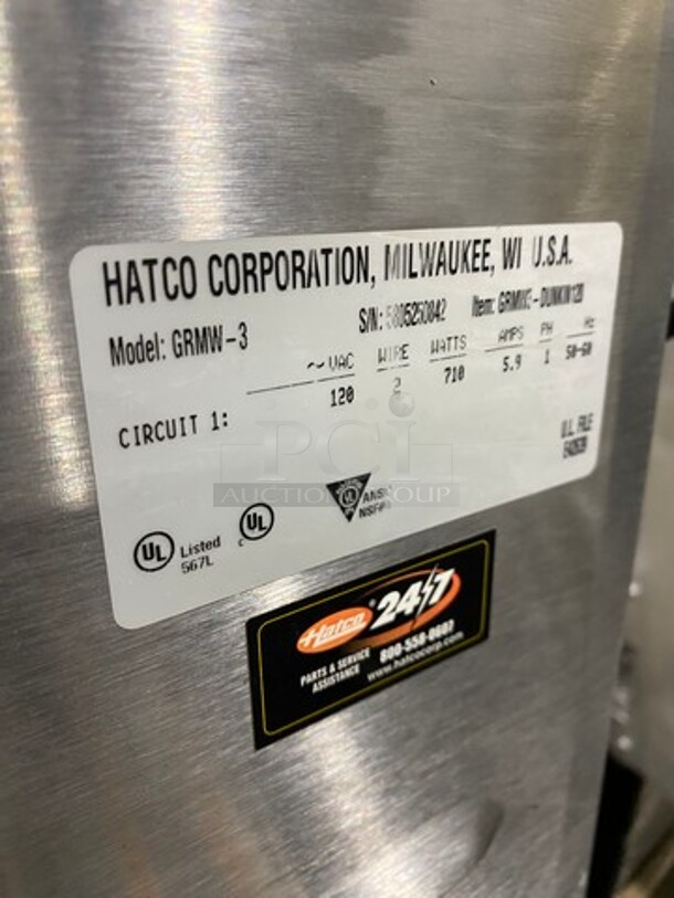 Hatco Commercial Countertop Food Warmer! All Stainless Steel! Model: GRMW3 SN: 5805250842 120V 60HZ 1 Phase - Image 6 of 8