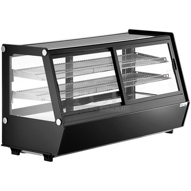 BRAND NEW SCRATCH AND DENT! Avantco 360BCSS48HCB Metal Commercial Countertop Self-Serve Refrigerated Bakery Display Case with LED Lighting. Front Glass Is Missing. 115 Volts, 1 Phase. Tested and Powers On But Does Not Get Cold - Image 1 of 5