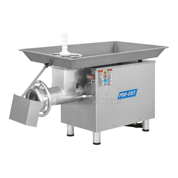 BRAND NEW SCRATCH AND DENT! 2023 Pro-Cut KG-32 Metal Commercial Countertop Meat Grinder. 220 Volts, 3 Phase. 