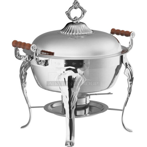 2 BRAND NEW SCRATCH AND DENT! Choice Classic 5 Qt. Round Chafer. Missing 1 Lid. 2 Times Your Bid! - Image 1 of 7