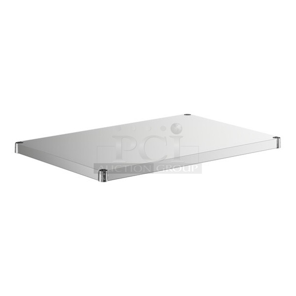 2 BRAND NEW SCRATCH AND DENT! Regency 460SS2436 Spec Line 24" x 36" NSF Stainless Steel Solid Shelf. 2 Times Your Bid! - Image 1 of 3