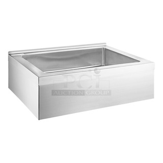 BRAND NEW SCRATCH AND DENT! Steelton 522MS20286 28" x 20" x 6" 16 Gauge 304 Stainless Steel One Compartment Floor Mop Sink